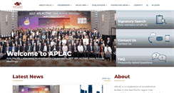 Desktop Screenshot of aplac.org
